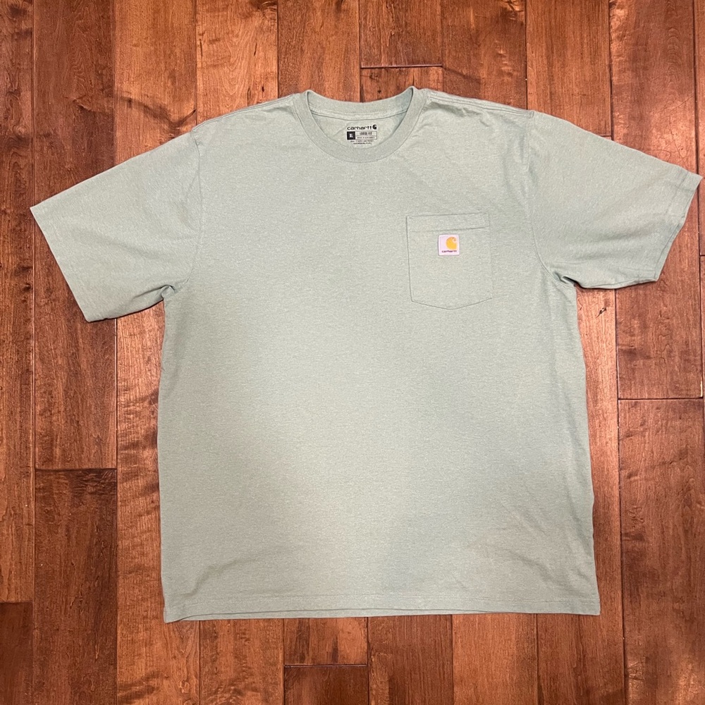 Carhartt Green Short Sleeve Loose Fit Pocket Tee T shirt XL